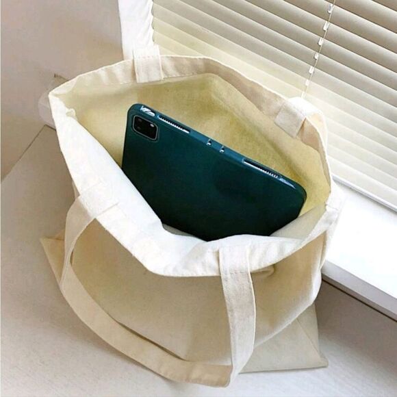 “Ew, People" Black Cat Tote Bag - Picture 5 of 5